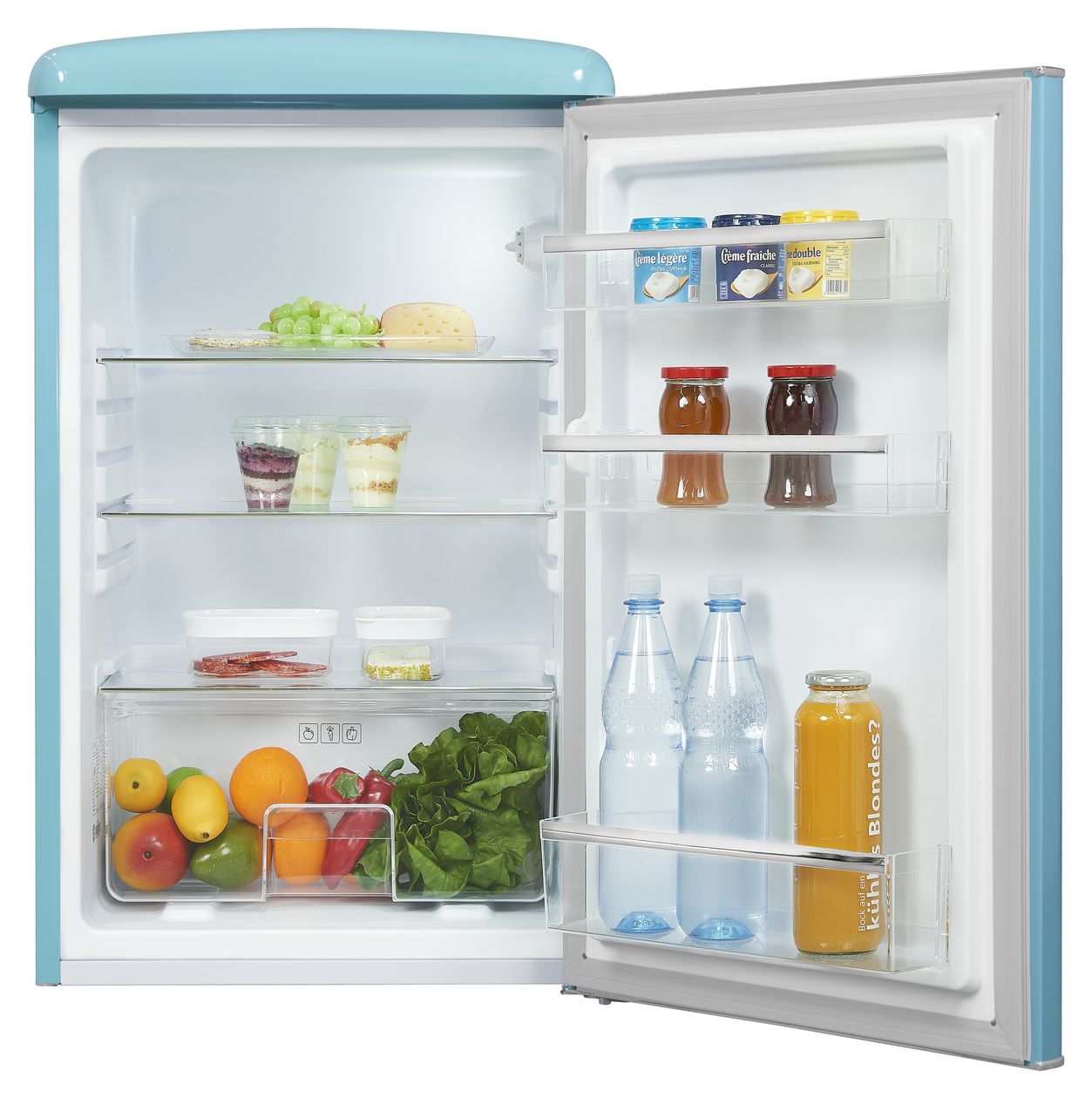 RKS120-V-H-160F 122 l Tischkühlschrank EEK: F 112 kWh Jahr  (Türkis) 