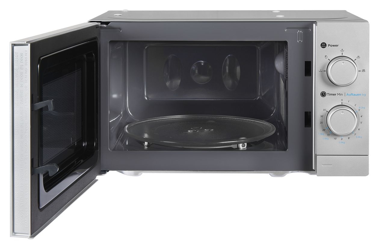 WP700J17-3si Freistehende Mikrowelle 1050 W Größe: klein 5 Stufen  (Silber) 