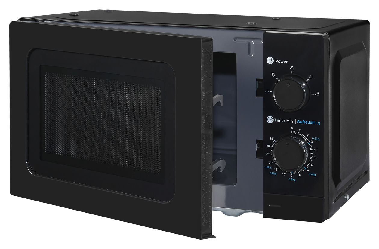 WP700J17-3sw Freistehende Mikrowelle 1050 W Größe: klein 5 Stufen  (Schwarz) 