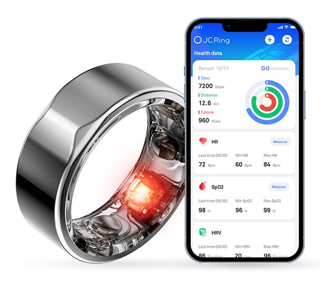 SR31 Smart Ring Größe 12  (Schwarz) 