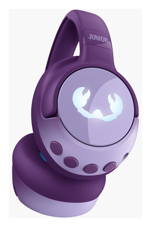 Clam Junior Ohraufliegender Bluetooth Kopfhörer kabellos 60 h Laufzeit USB Typ-C  (Violett) 