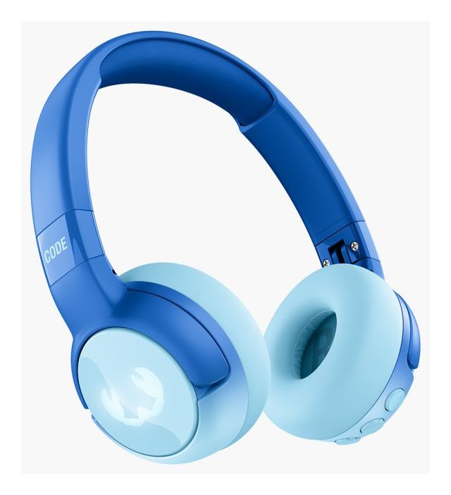 Code Junior Ohraufliegender Bluetooth Kopfhörer kabellos 48 h Laufzeit USB Typ-C  (Blau, Cyan) 