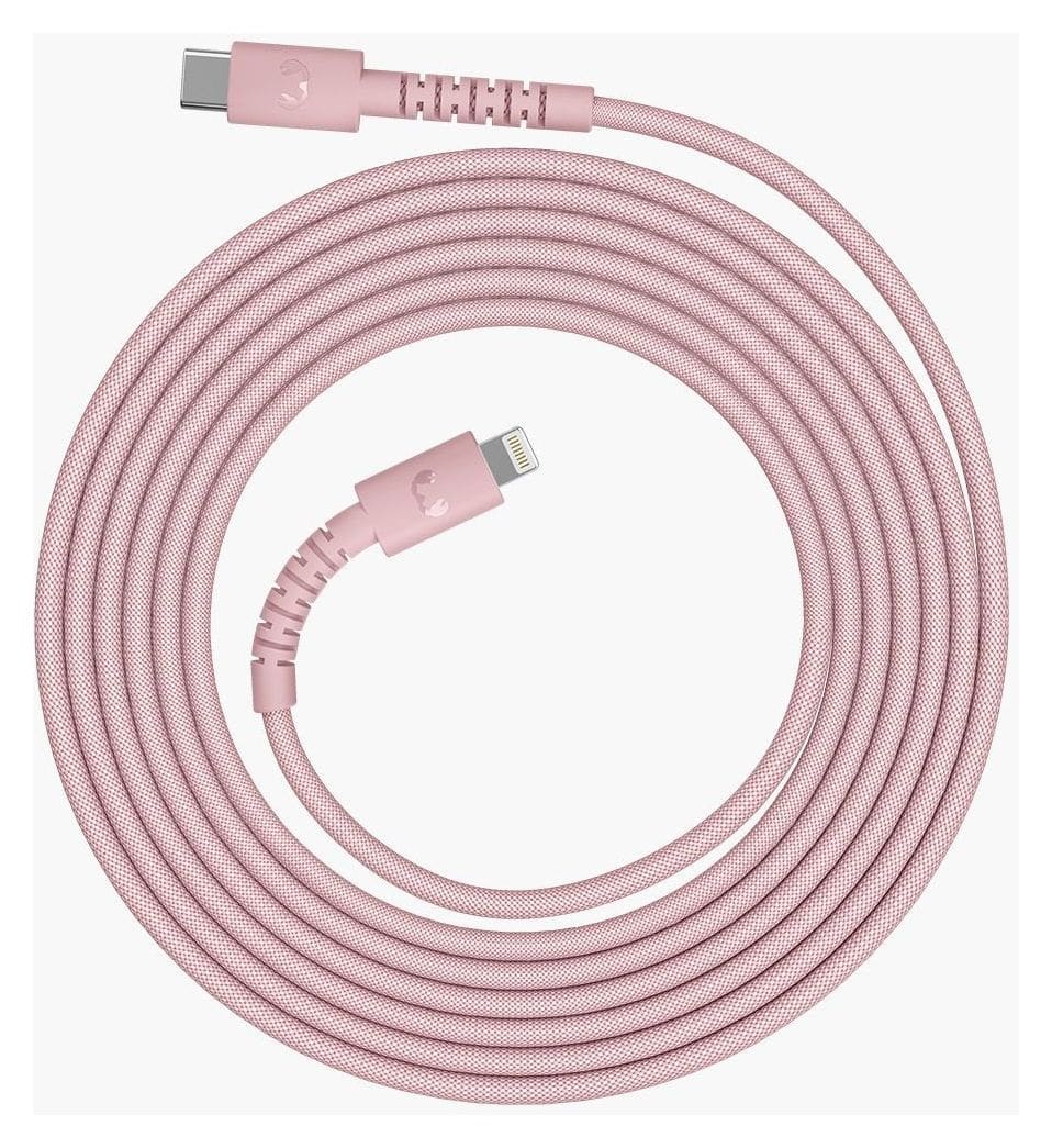 FlexWave Stecker Rundkabel Lightning auf USB C 2 m  (Pink) 