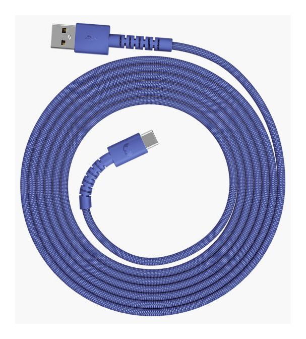 FlexWave Stecker Rundkabel USB A auf USB C bis 18 W 2 m  (True Blue) 