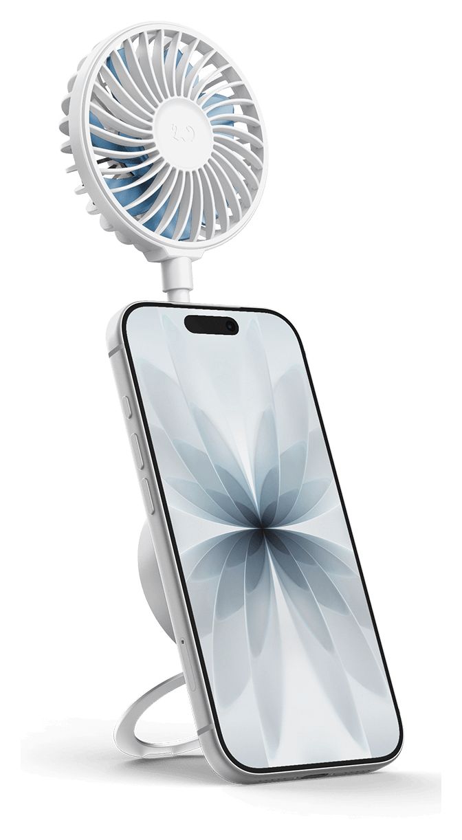Magnetic Fan Handventilator  (Weiß) 