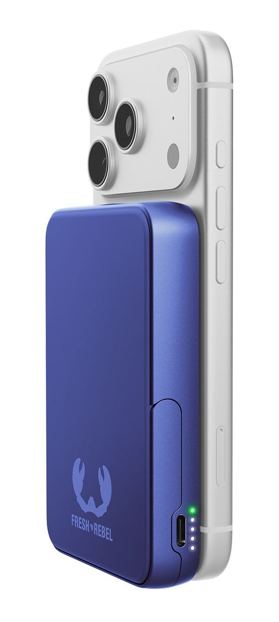Magnetic Wireless 10000 mAh Powerbank USB Typ-C Kabelloses Laden  (True Blue) 