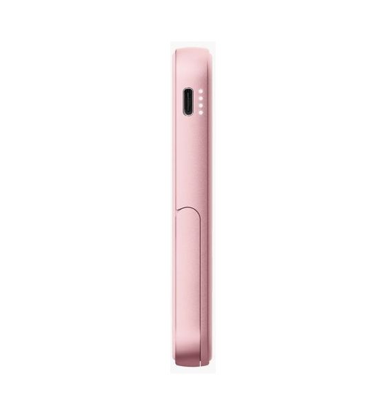 Wireless Magnetic 5000 mAh Powerbank USB Typ-C Kabelloses Laden  (Pink) 