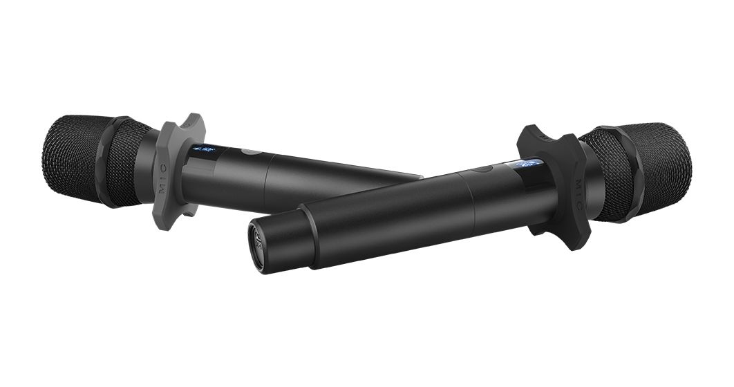 Wireless Microphone Set kabellos Microphone set 6.35 mm (1/4")  (Schwarz) 