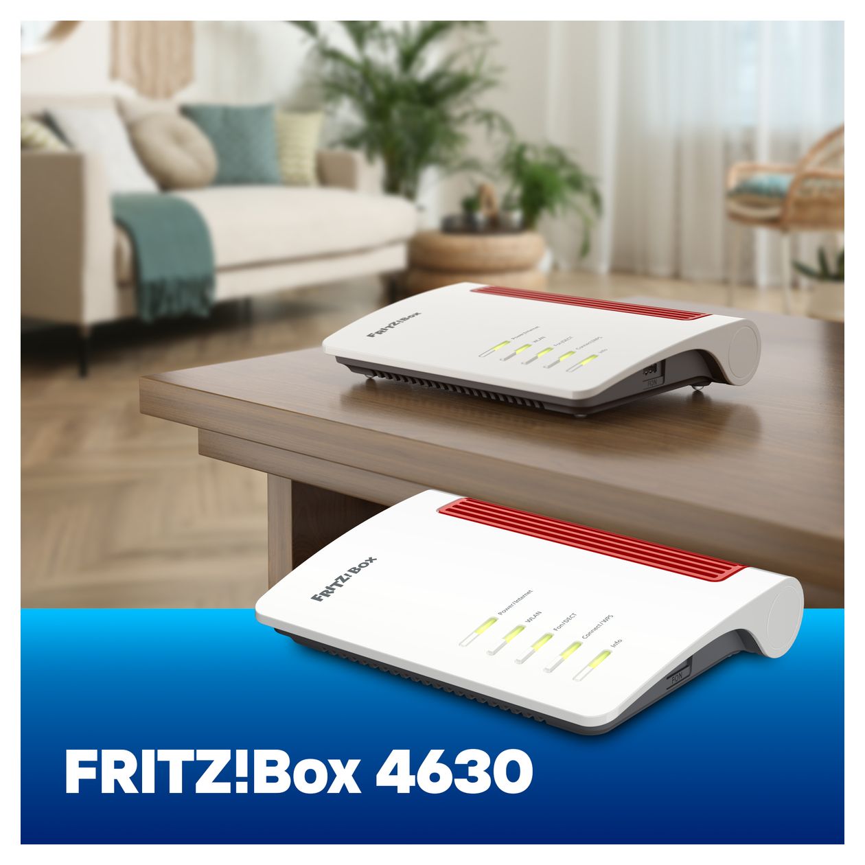 FRITZ!Box 4630 WiFi 7 Router Dual-Band (2,4 GHz/5 GHz) 688 Mbit/s 