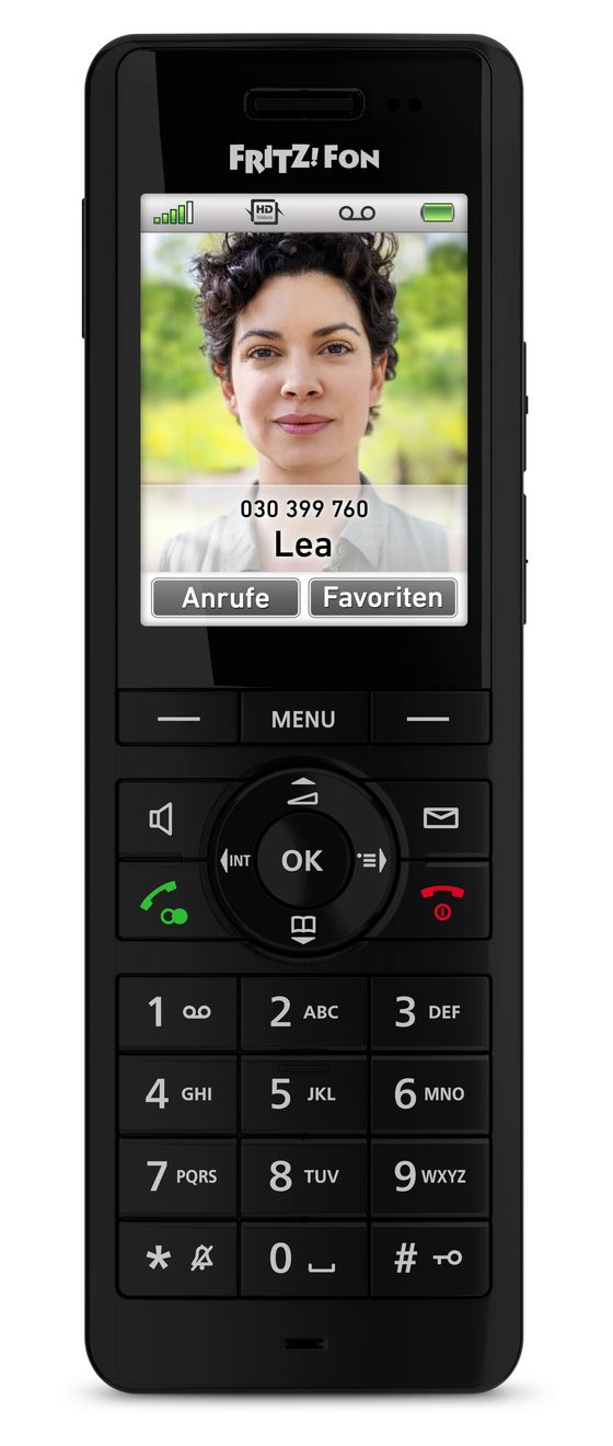 FRITZ!Fon X6 DECT-Telefon  (Schwarz) 