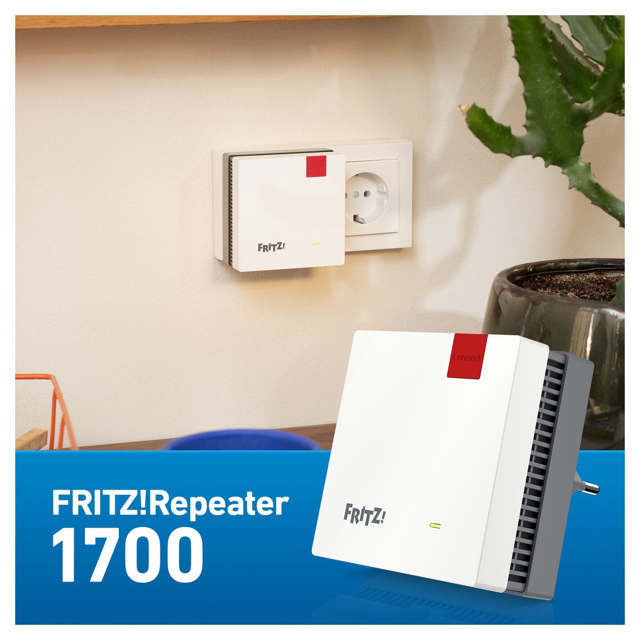 FRITZ!Repeater 1700 WiFi 7 Dual-Band (2,4 GHz/5 GHz) 