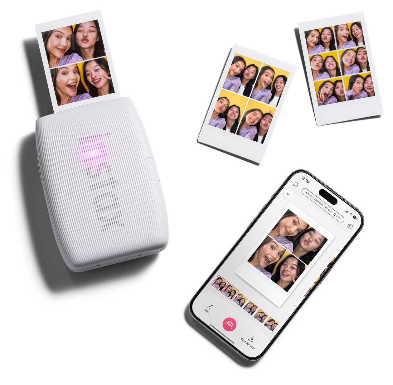 Instax Mini Link3 2.4" x 1.8" (6.2x4.6 cm) Foto Drucker 800 x 600 DPI  (Weiß) 