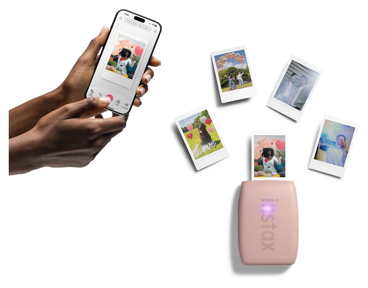 Instax Mini Link3 2.4" x 1.8" (6.2x4.6 cm) Foto Drucker 800 x 600 DPI  (Rose) 