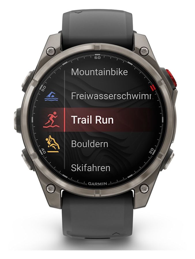 Fenix 8 Pro Digital 47 mm Smartwatch Rund 360 h  (Graphit, Titan) 