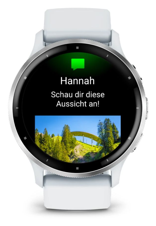Venu 3 Digital 45 mm Smartwatch Rund  (Silber, Weiß) 
