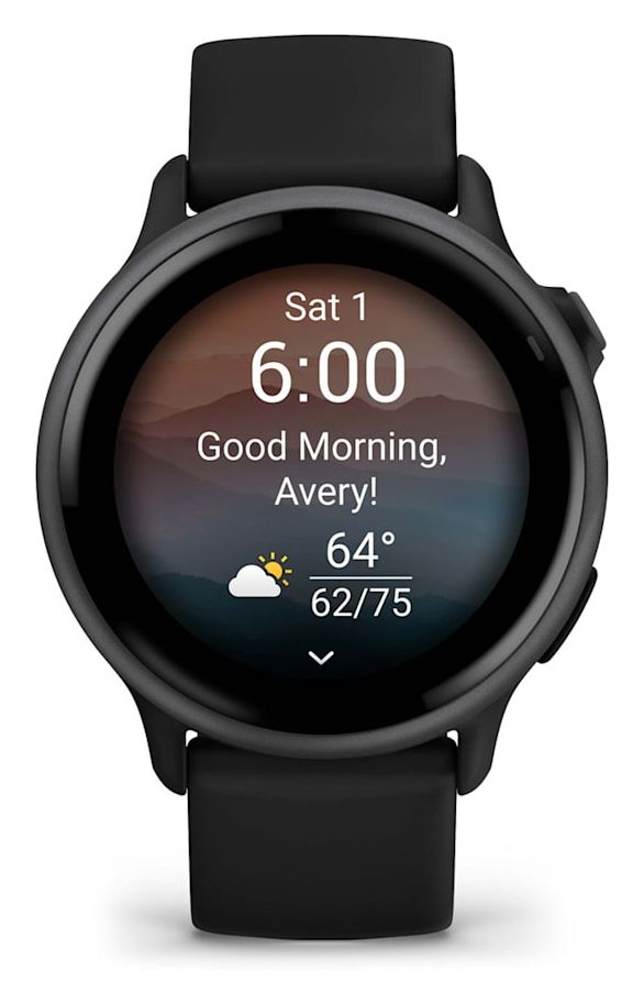 Vivoactive 6 42 mm  Smartwatch Rund 264 h  (Schwarz) 