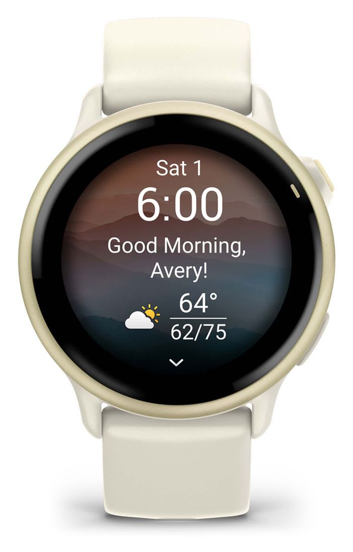 Vivoactive 6 42 mm  Smartwatch Rund 264 h  (Weiß) 