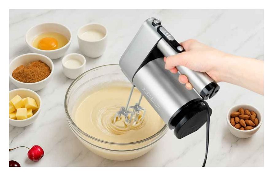 40984 PowerMix Air Handmixer 1000 W 5 Stufen  (Edelstahl) 
