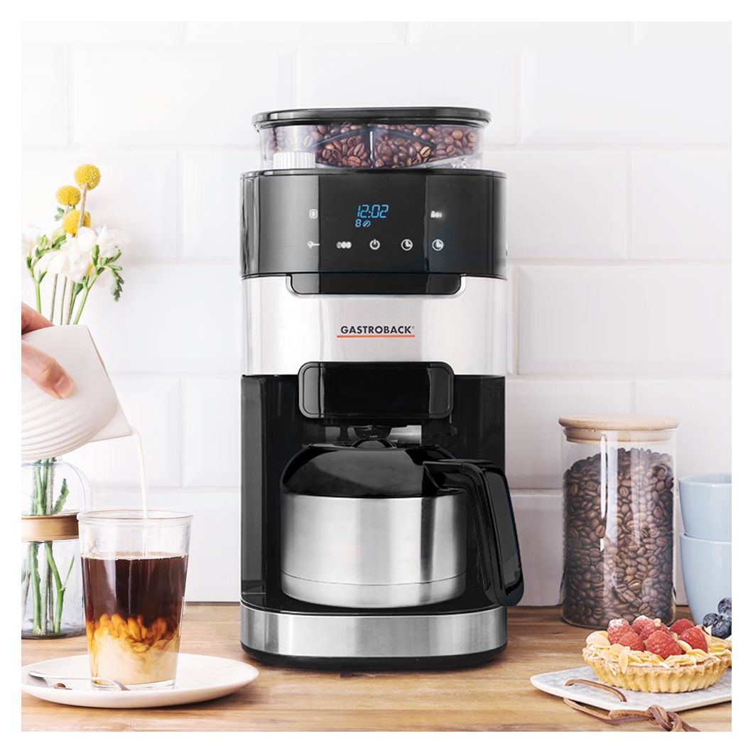 42711s Grind & Brew Pro Thermo 8 Tassen Filterkaffeemaschine 1,0 l  (Schwarz, Edelstahl) 