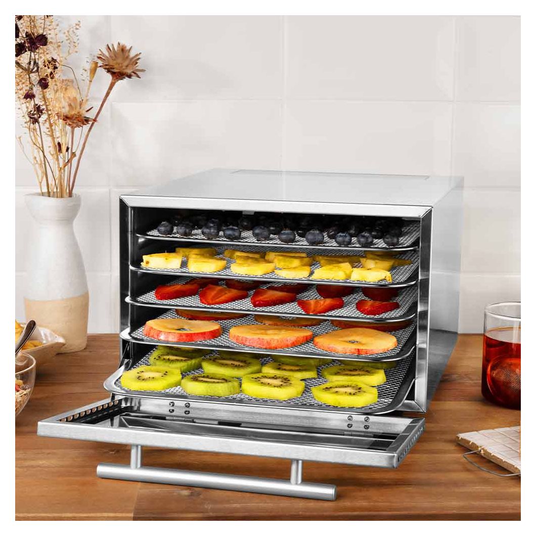 46604 Mini Professional Dörrautomat 400 W 24 h Maximale Timer-Zeit 1 5 Dörrgitter 