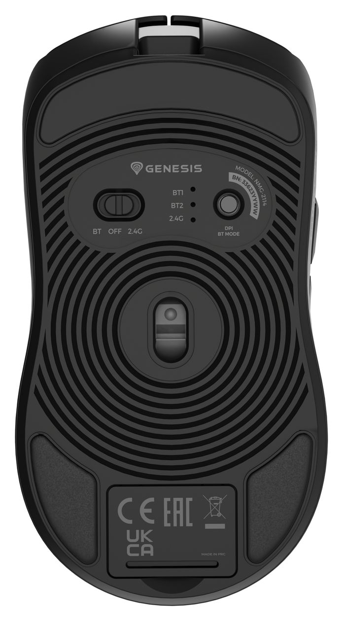 Zircon 500 10000 DPI Gaming Maus Optisch  (Schwarz) 