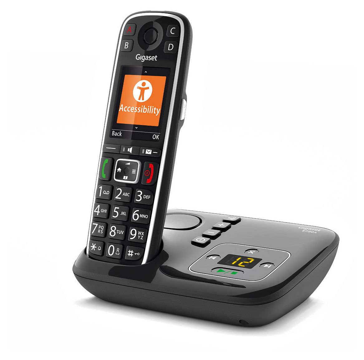 E720A Analoges/DECT-Telefon  (Schwarz) 