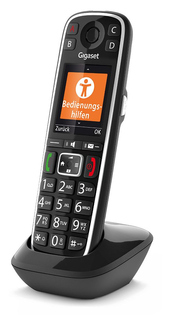 E720HX Analoges/DECT-Telefon  (Schwarz) 