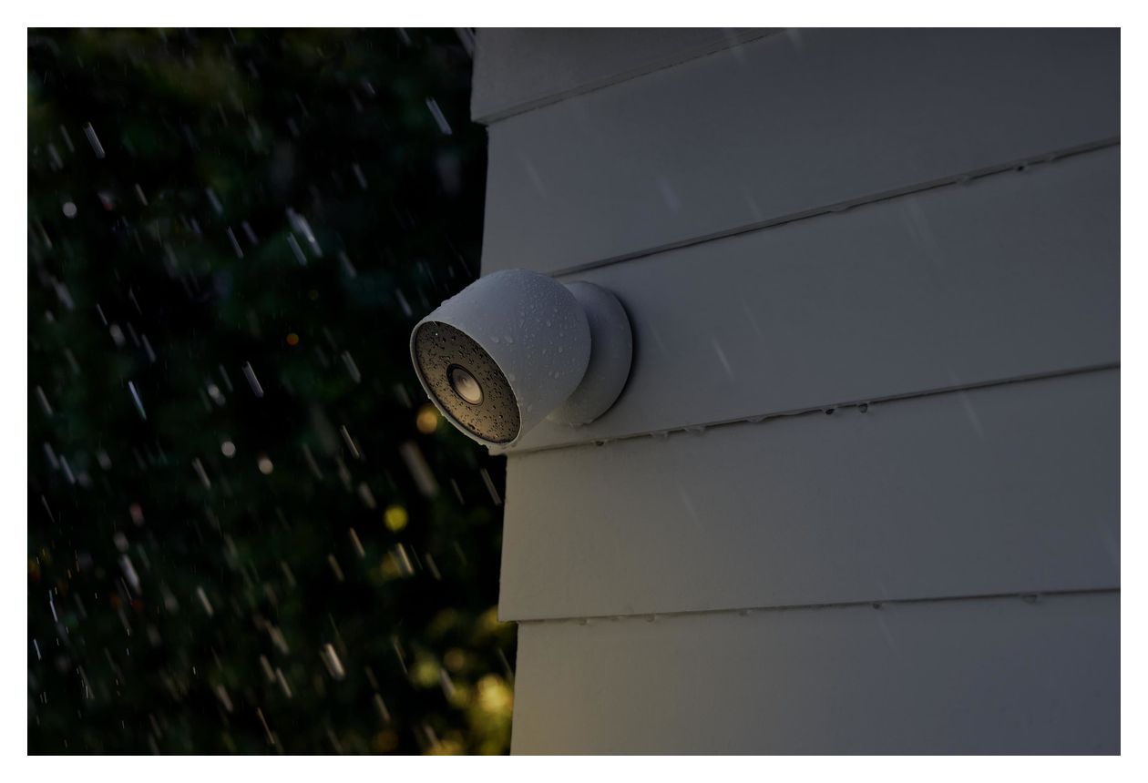 Nest Cam 1920 x 1080 Pixel IP-Sicherheitskamera IP65 Innen & Außen Nachtsicht  (Weiß) 