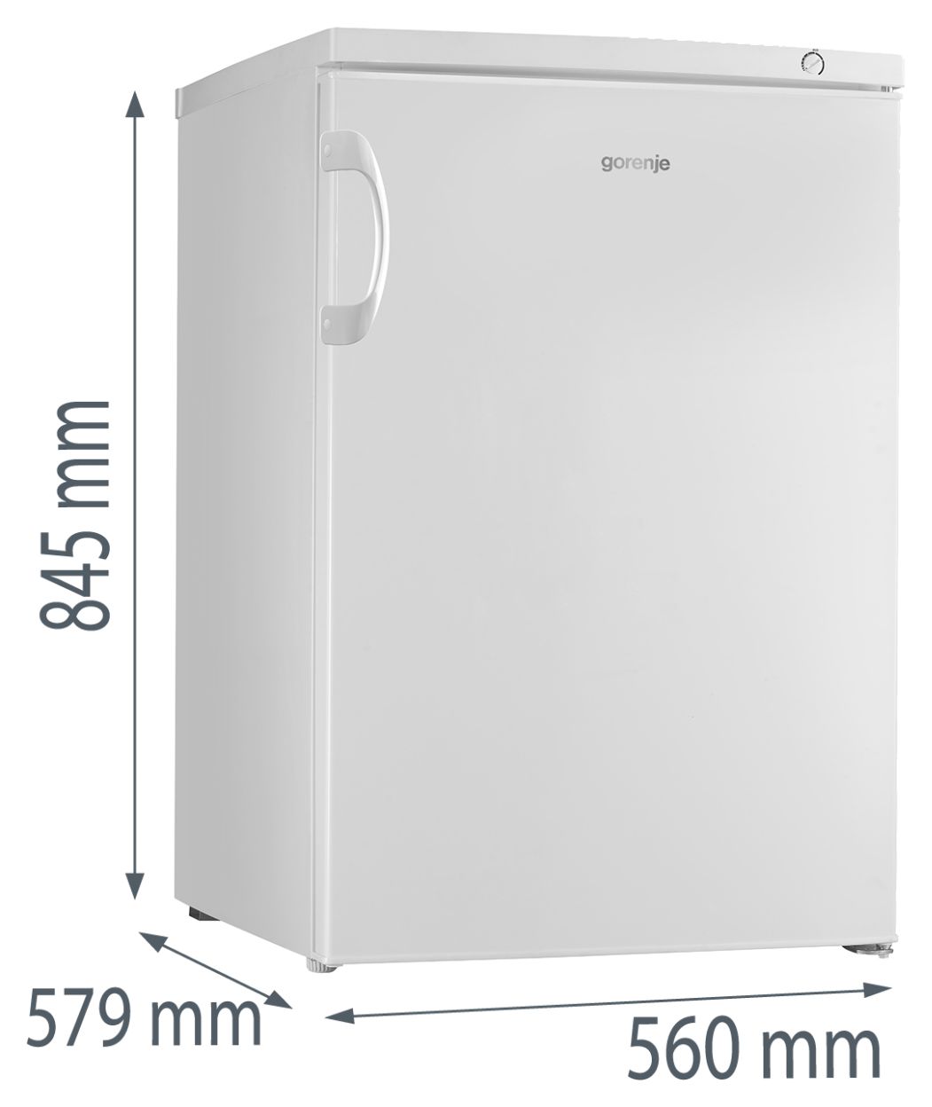 F49CPW 85 l Gefrierschrank 105 kWh Jahr  (Weiß) 