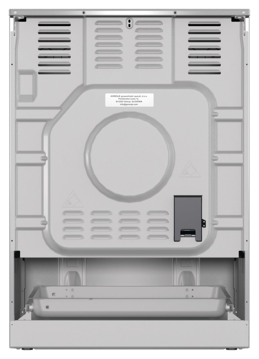 GEIT6C60XPG Freistehender Herd Elektro groß AquaClean mit Induktions Kochfeld 
