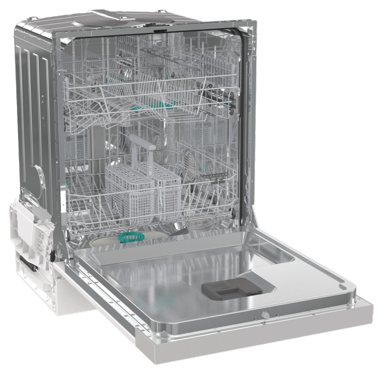 GI642E90X 60 cm Geschirrspüler teilintegriert (ohne Front) Leise 13 Maßgedecke aquaStop Funktion 