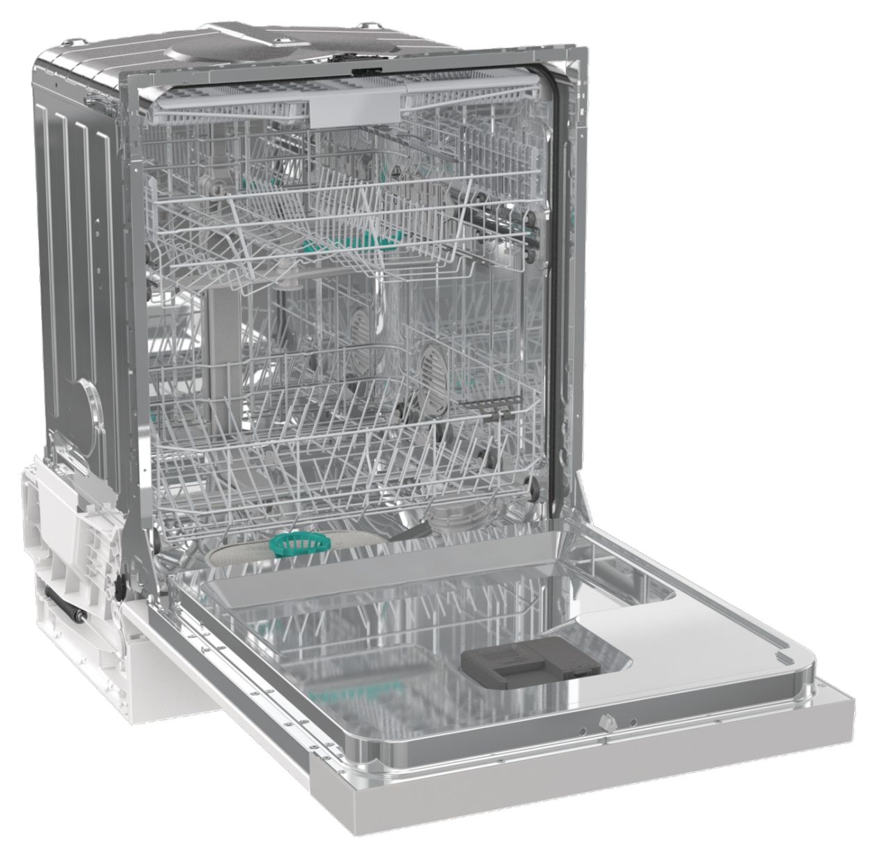 GI643D90X 60 cm Geschirrspüler teilintegriert (ohne Front) Leise 16 Maßgedecke aquaStop Funktion 