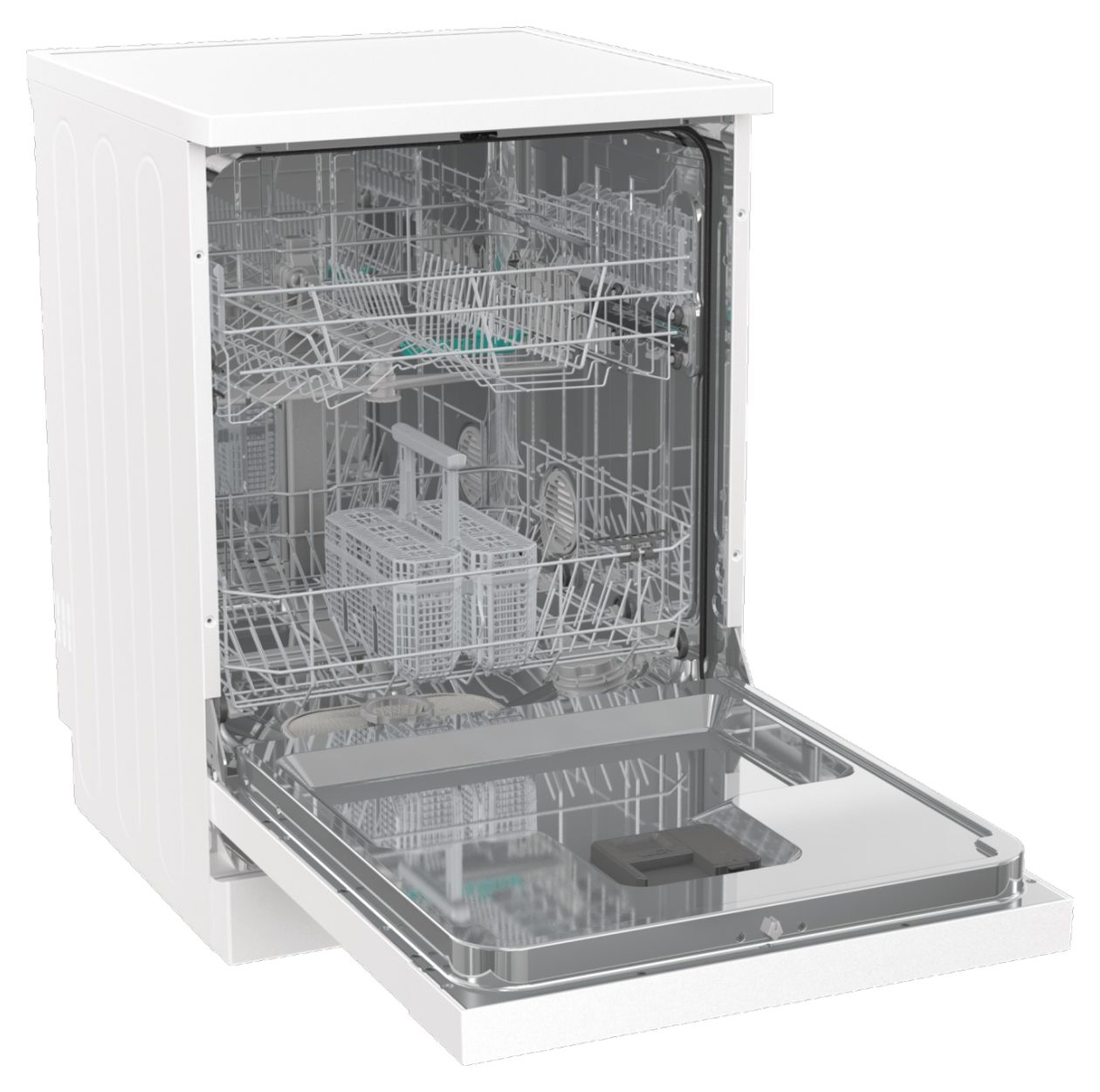 GS642D90W 60 cm Geschirrspüler freistehend Leise 14 Maßgedecke aquaStop Funktion Auto Open 