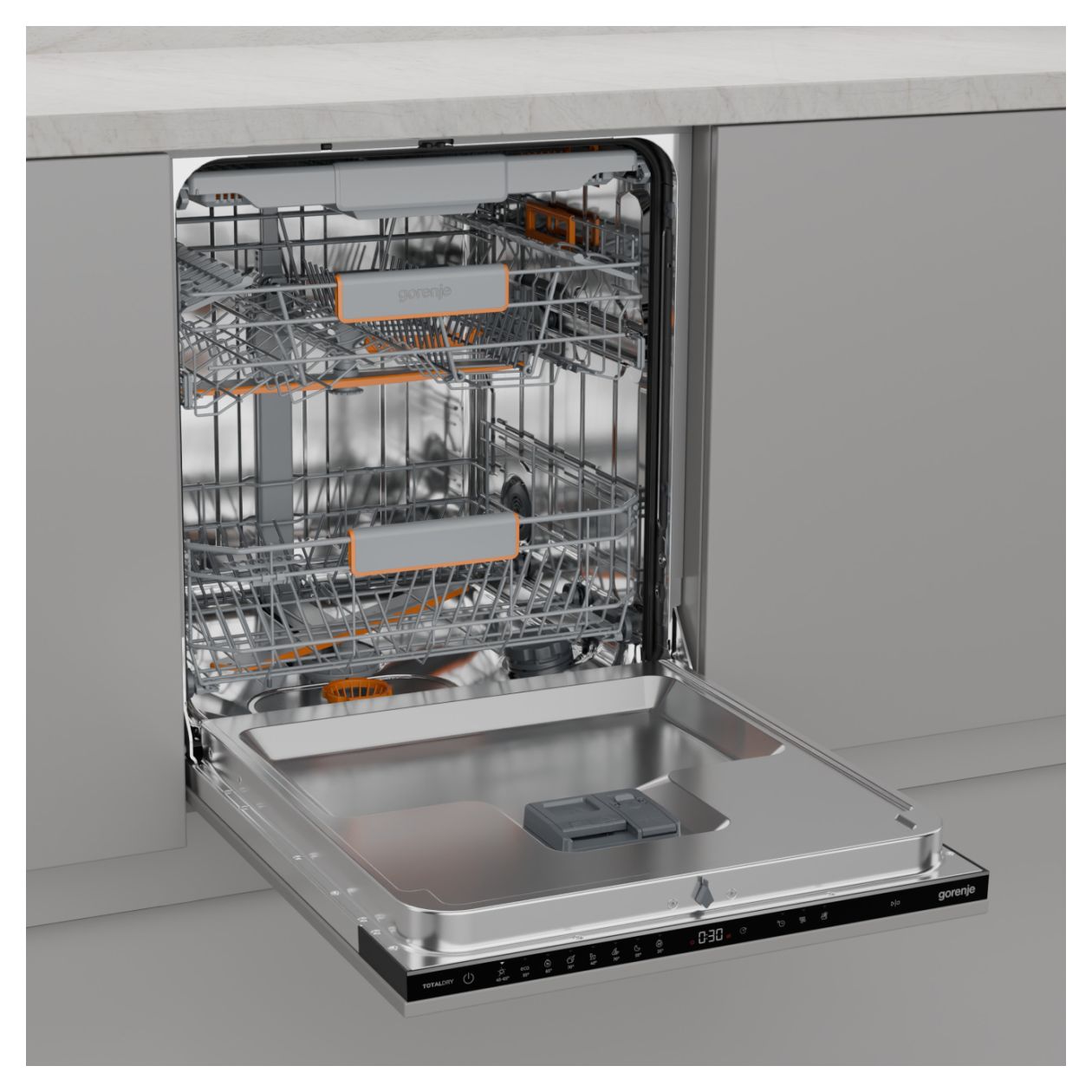 GV663A66 60 cm Geschirrspüler vollintegriert (ohne Front) Leise 16 Maßgedecke 