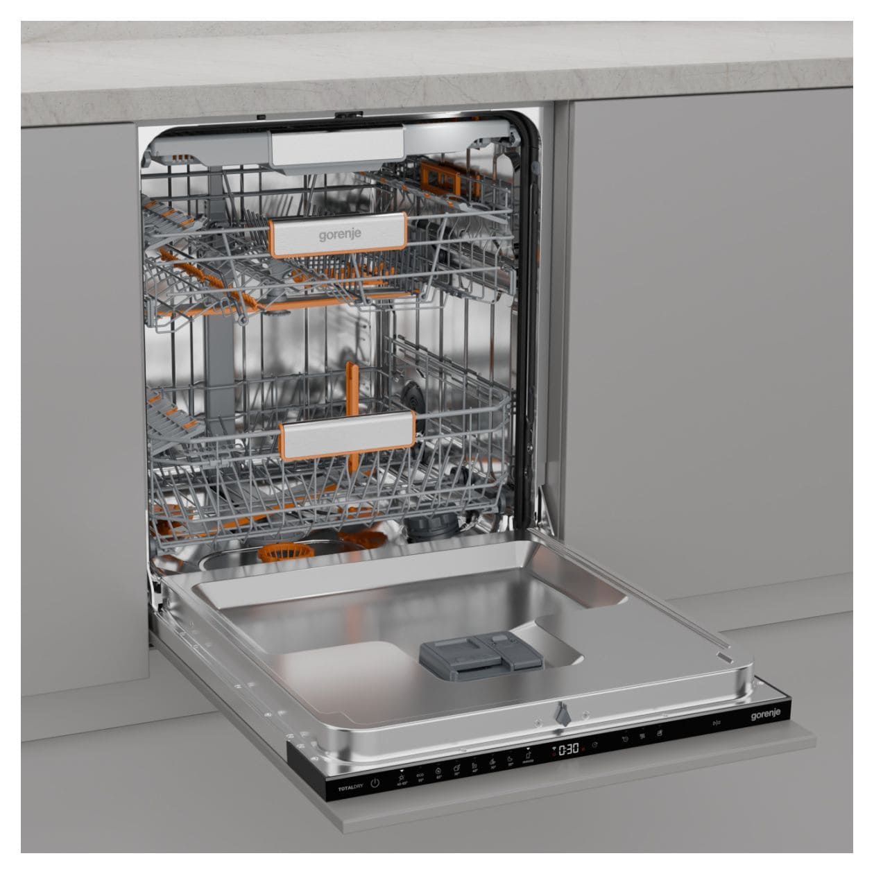 GV673A65 60 cm Geschirrspüler unterbaufähig Sehr leise 14 Maßgedecke aquaStop Funktion 