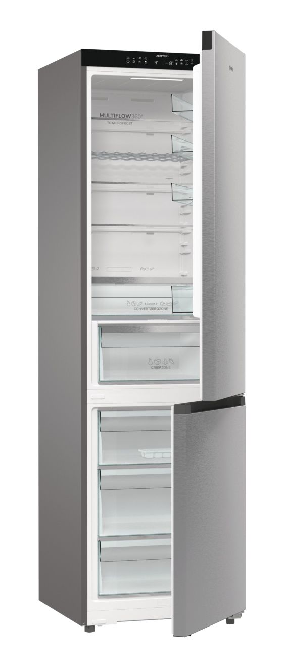 NRB620C6X4WFE 283 l / 130 l Kühl-Gefrierkombi freistehend NoFrost 182 kWh Jahr  (Edelstahl) 