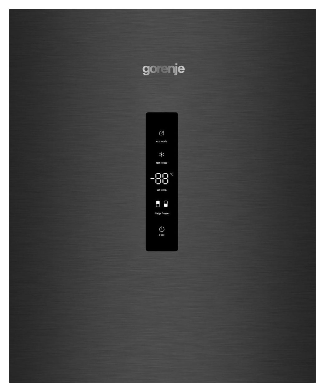 NRK619CABXL4 207 l / 97 l Kühl-Gefrierkombi freistehend NoFrost 155 kWh Jahr  (Schwarz) 