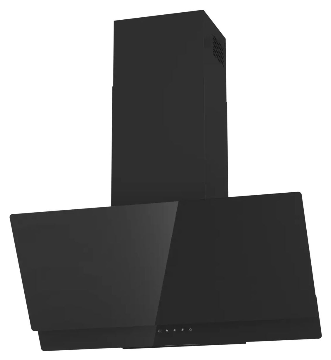 W9TB Dunstabzugshaube Wand 90 cm Abluft/Umluft (Schwarz) 