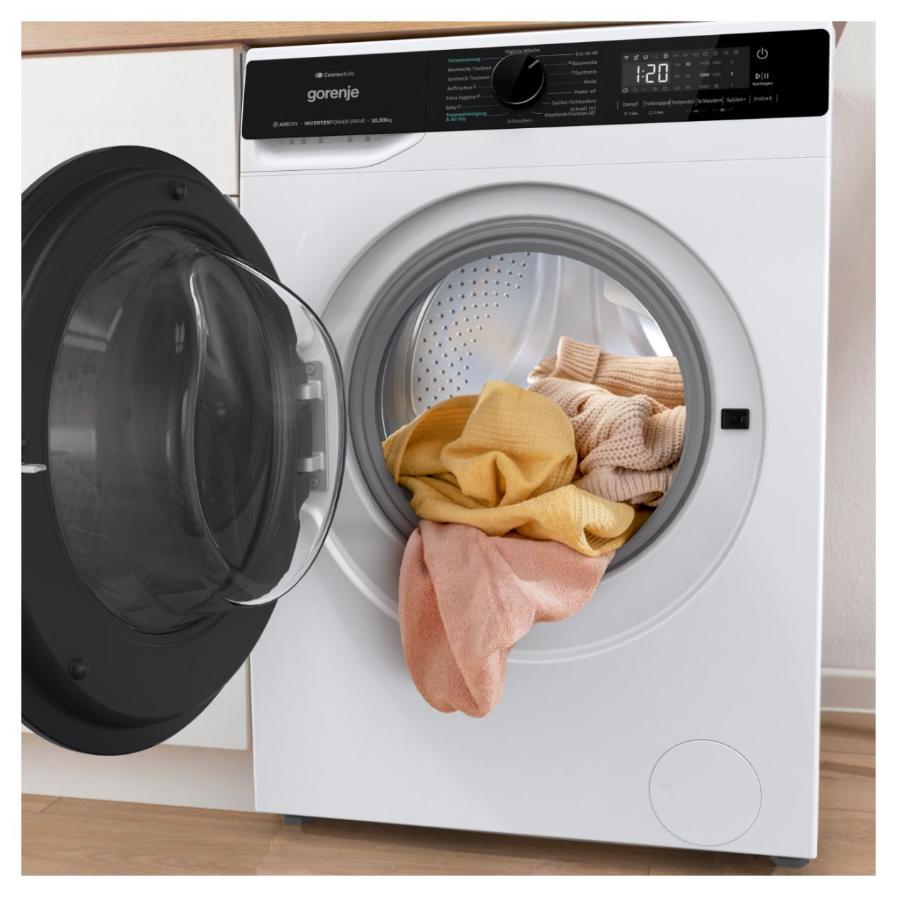 WD2PA1X64ADW/DE 10,5 kg 6 kg Kondensations Waschtrockner 1400 U/min 