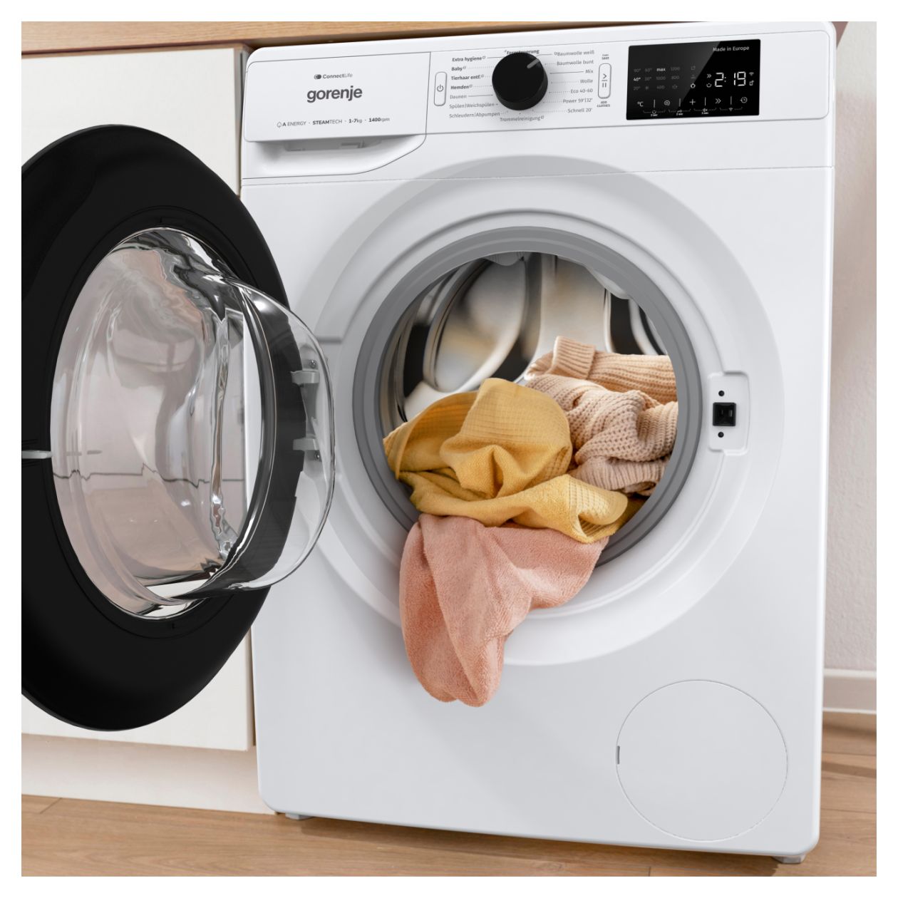 WPNEI74A1TS 7 kg Toplader Waschmaschine 1400 U/min aquaStop Funktion AutoClean 