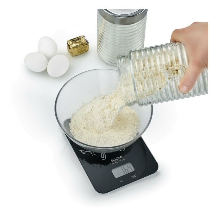 KS202 Family Line Elektronische Küchenwaage bis 5 kg Genauigkeit 1 g  (Schwarz) 