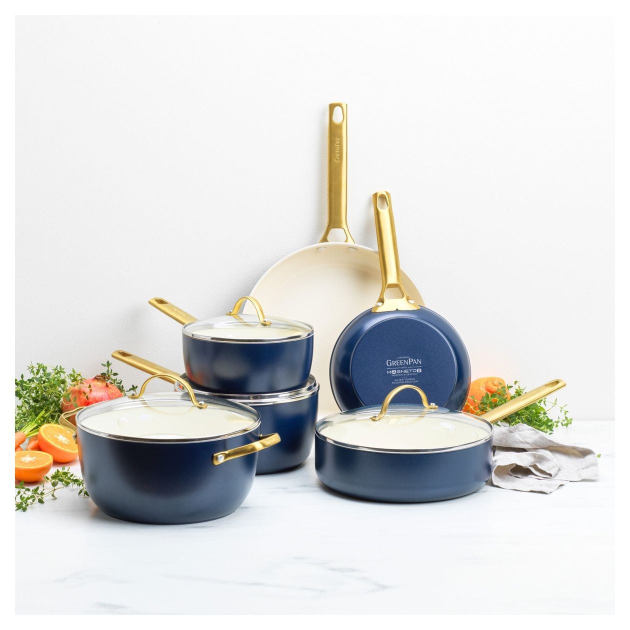 Padova Reserve Kochtopfset 6-teilig   (Blau) 