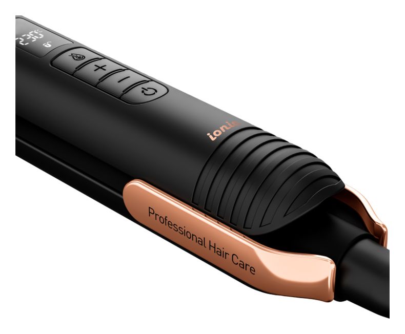 HS7030 Naturashine Haarglätter  (Schwarz, Roségold) 