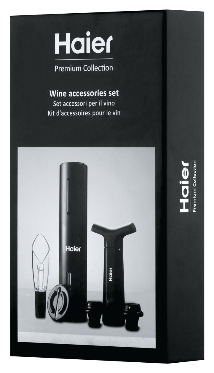 HAWUKIT06 Elektrisches Weinset  (Schwarz) 