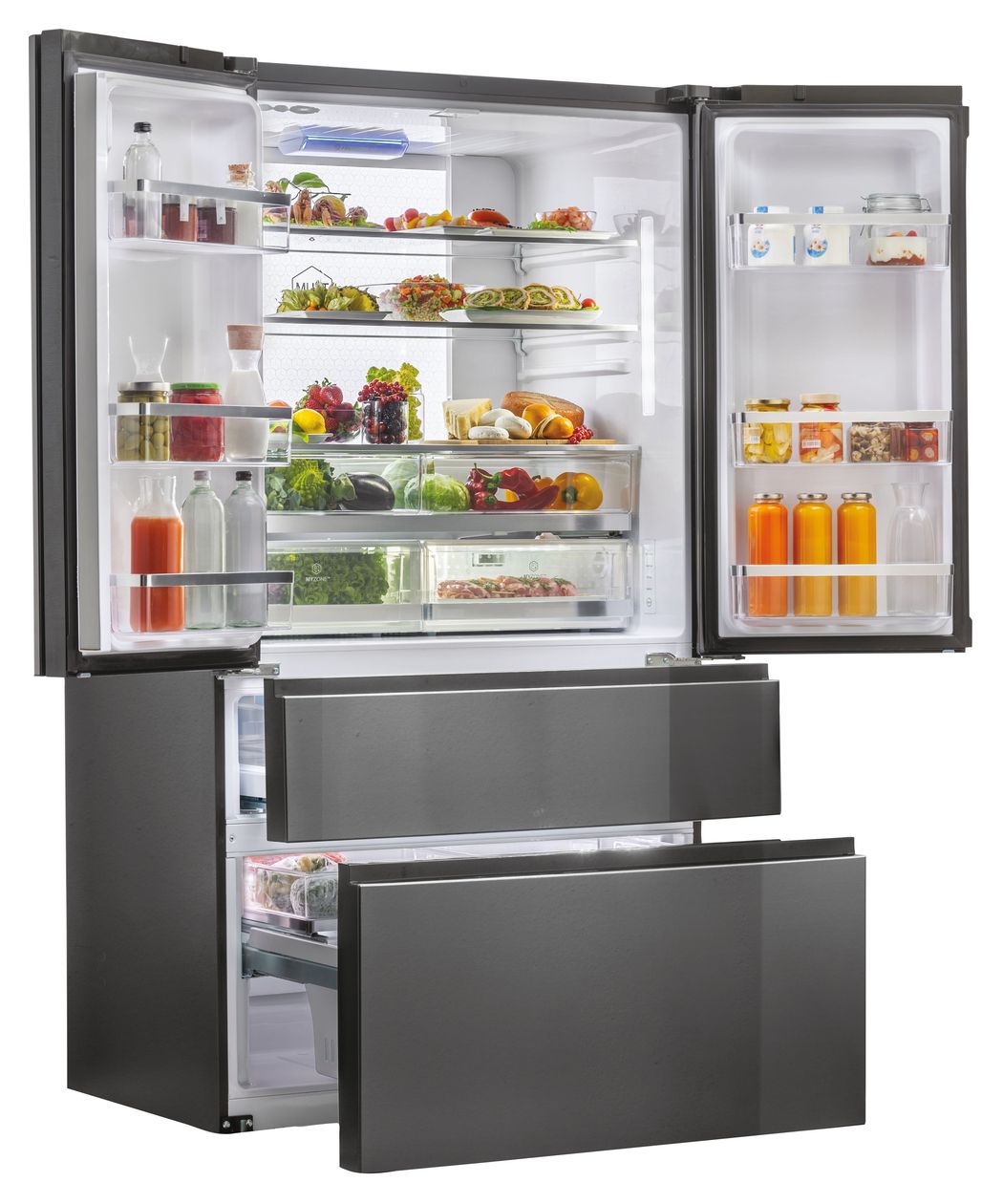 HB26FSNAAA Side-by-Side Kühl-/ Gefrierkombination 484 l / 266 l 386 kWh NoFrost 1900 mm x 1005 mm  (Schwarz) 