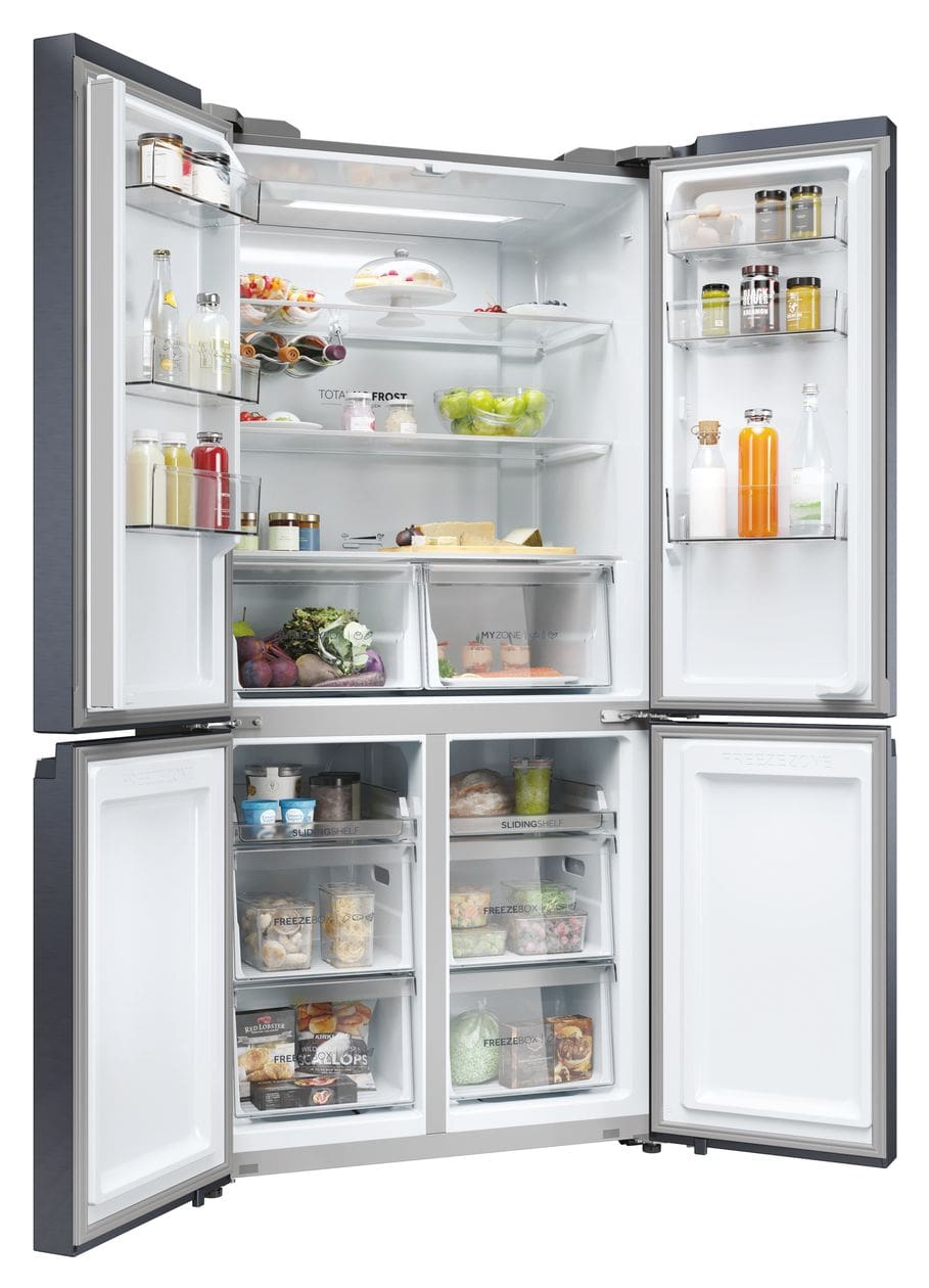 HCR5919ENMB Side-by-Side Kühl-/ Gefrierkombination 354 l / 174 l 329 kWh NoFrost 1900 mm x 908 mm  (Schwarz) 