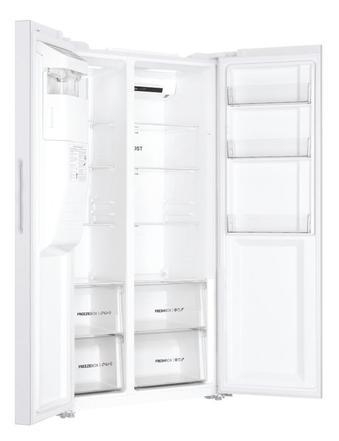 HSR3918FIPW Side-by-Side Kühl-/ Gefrierkombination 337 l / 178 l 393 kWh NoFrost 1775 mm x 908 mm  (Weiß) 
