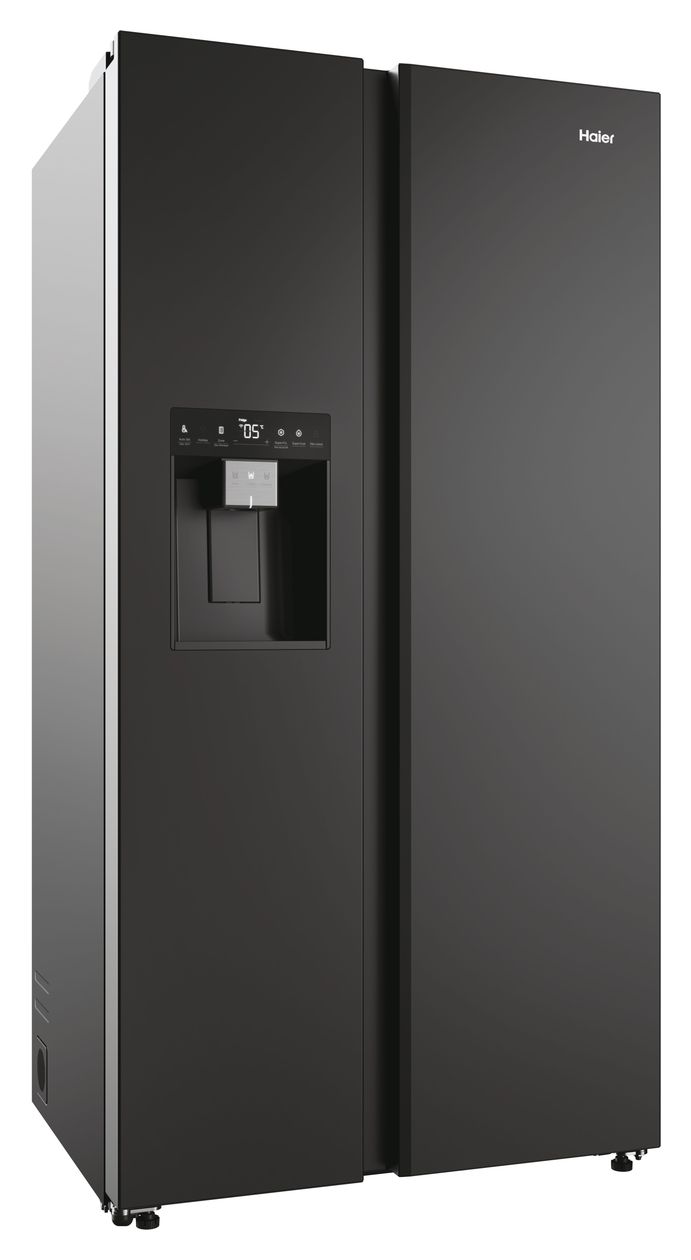 HSW59F18EIPT Side-by-Side Kühl-/ Gefrierkombination 391 l / 210 l 334 kWh NoFrost 1775 mm x 905 mm  (Schwarz) 