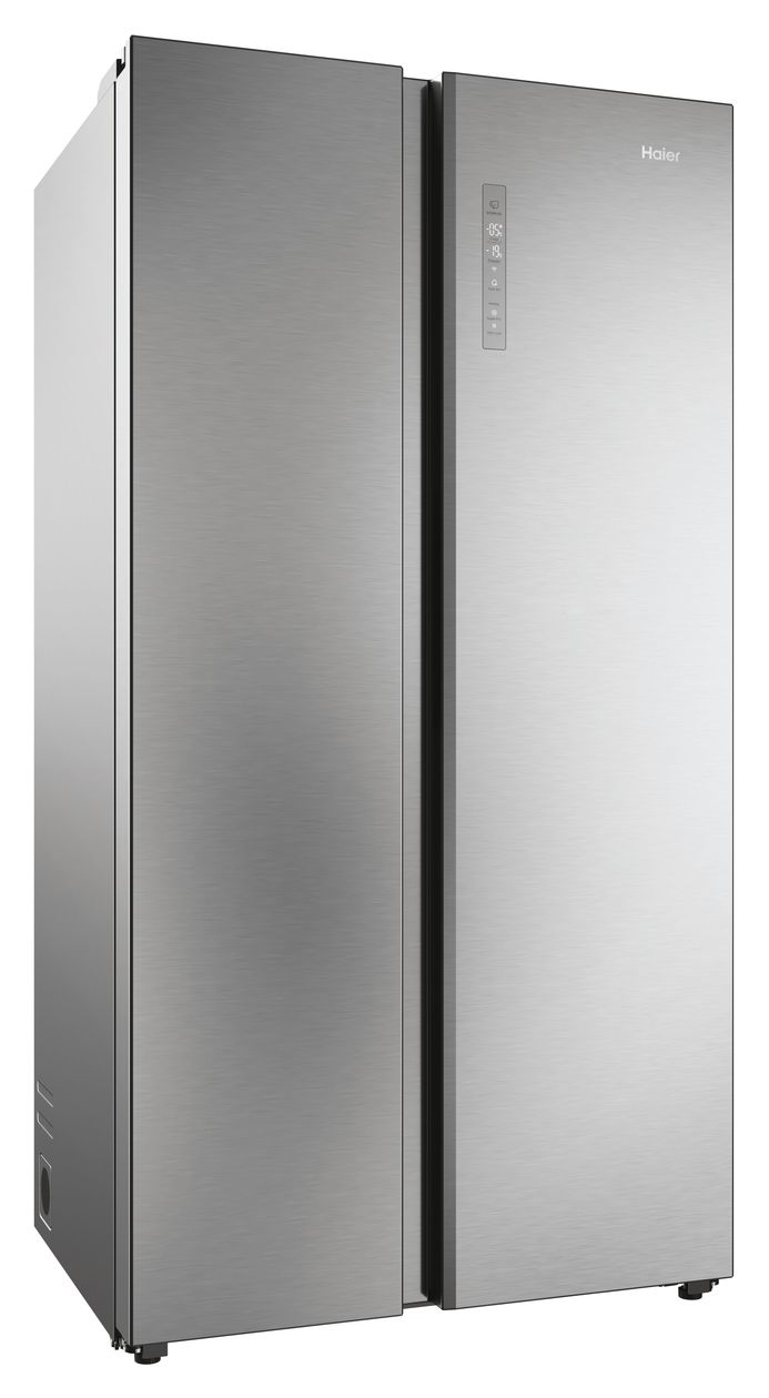 HSW79F18ANMM Side-by-Side Kühl-/ Gefrierkombination 391 l / 220 l 143 kWh NoFrost 1775 mm x 726 mm  (Platin, Edelstahl) 