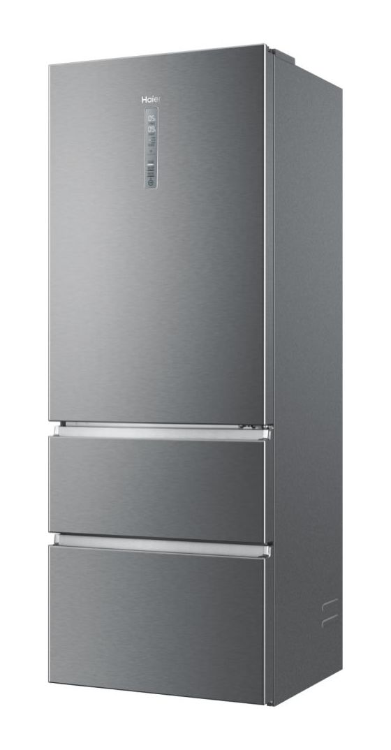 HTOPMNE7193 Side-by-Side Kühl-/ Gefrierkombination 310 l / 140 l 297 kWh NoFrost 1906 mm x 700 mm  (Platin, Edelstahl) 